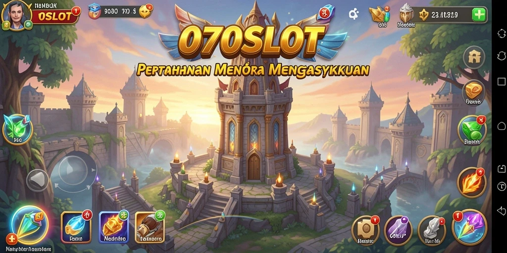 Screenshot <strong>070SLOT</strong> menampilkan aksi seru dalam gameplay Tower Defense.