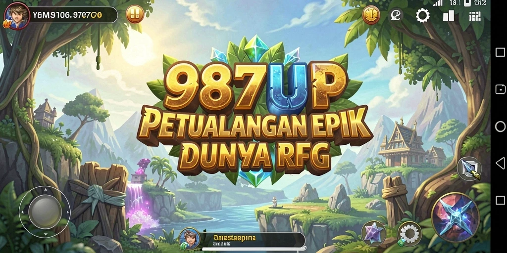 Tampilan gameplay RPG dari 987UP yang mengasyikkan dan interaktif.