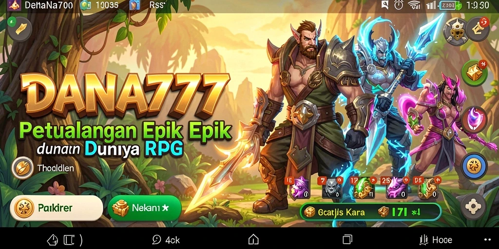 Tampilan gameplay RPG yang mendalam di DANA777.