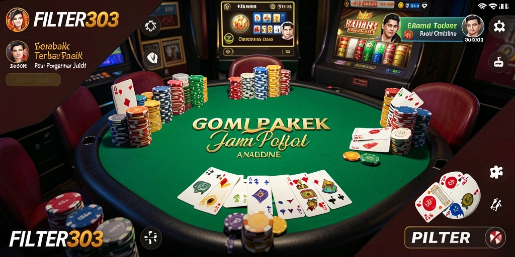 Tampilan gameplay Poker yang seru dan mendebarkan.