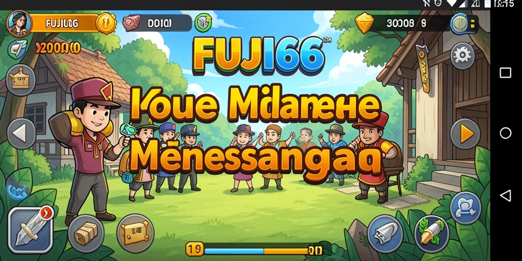 Tampilan gameplay menawan dari FUJI66 yang penuh warna.