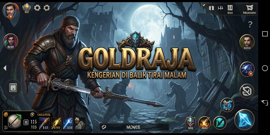 Gameplay mencekam dalam GOLDRAJA yang penuh dengan ketegangan.