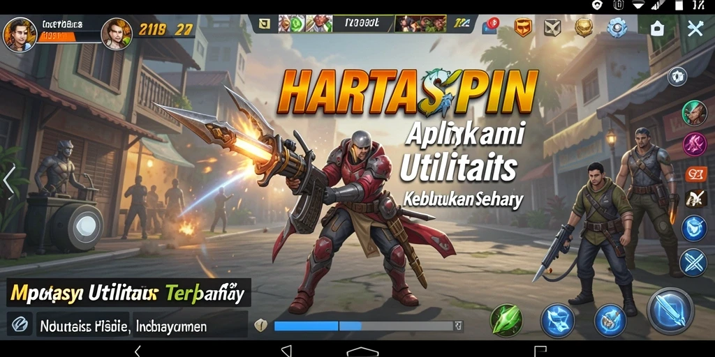 Tampilan antarmuka HARTASPIN yang sederhana dan mudah dipahami.