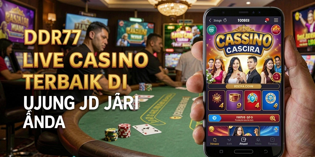Tampilan gameplay Live Casino IDR77 yang memukau dan interaktif.