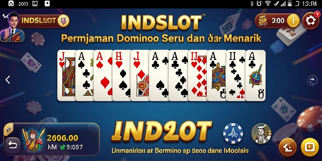 Tampilan gameplay yang mendebarkan dalam permainan Domino.