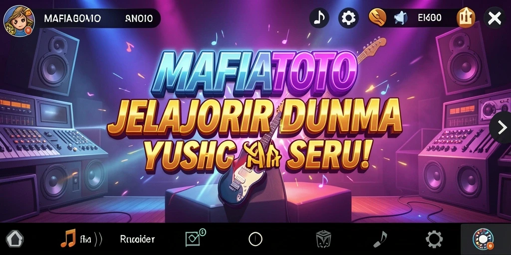 Tampilan gameplay seru MAFIATOTO dalam berkompetisi dengan musik.