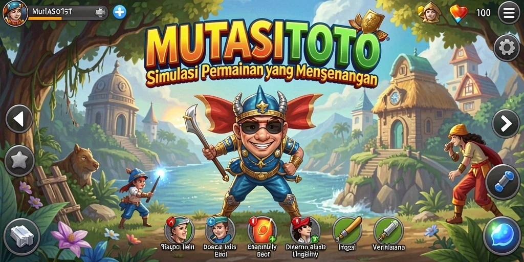 Screenshot yang menampilkan tindakan gameplay menarik dalam MUTASITOTO.