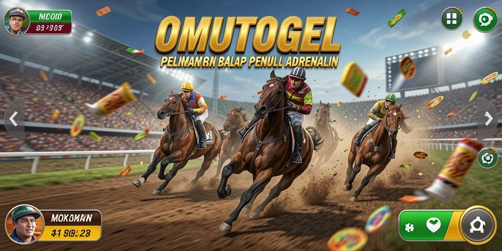 Tampilan menarik dari gameplay balap yang mendebarkan di OMUTOGEL.