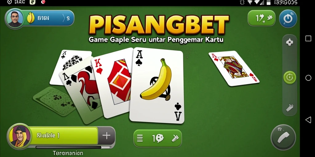 Screenshot utama PISANGBET menampilkan gameplay seru Gaple dengan teman.