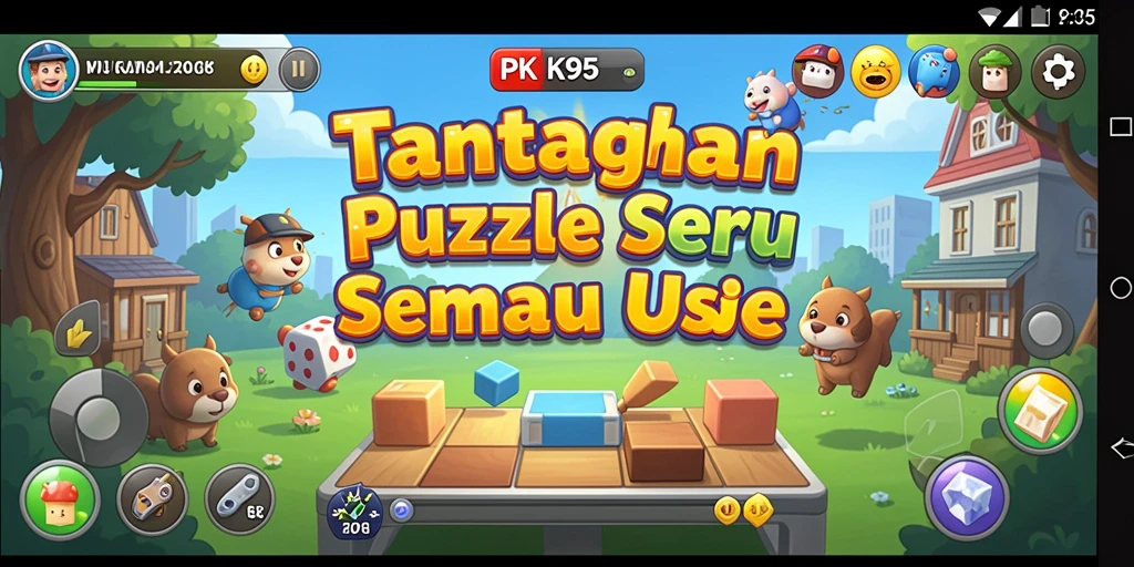 Gameplay seru PK95 dengan tantangan puzzle menarik.