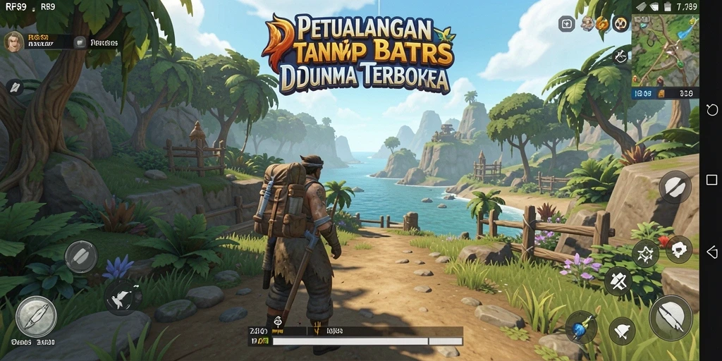Screenshot menunjukkan aksi seru dalam dunia terbuka RR89.