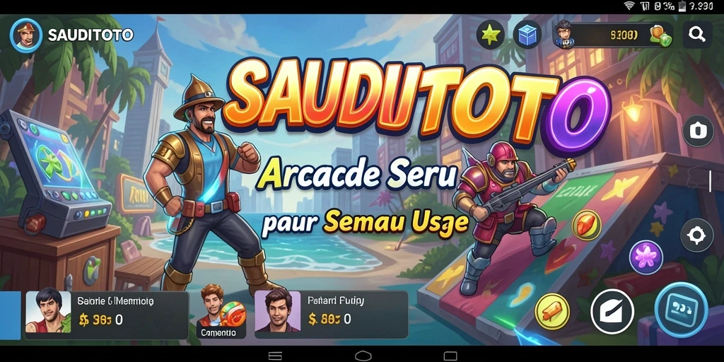 Tampilan gameplay SAUDITOTO yang seru dan menantang.