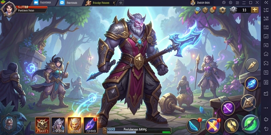 Tampilan gameplay SLOT88 yang menegangkan dalam dunia fantasi.