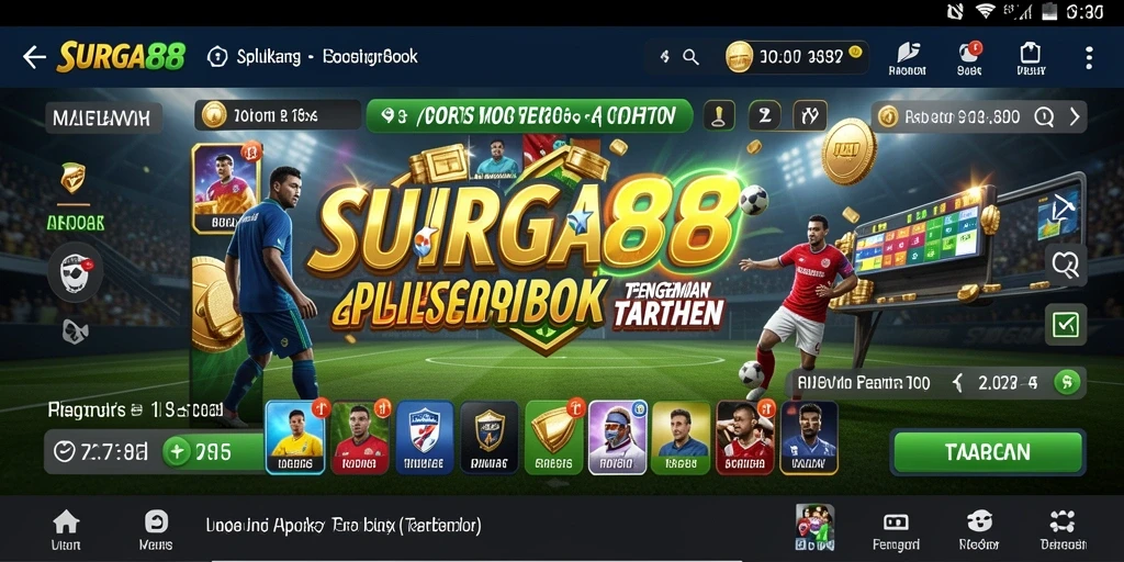 Tampilan pengguna <strong>SURGA88</strong> saat memasang taruhan olahraga.