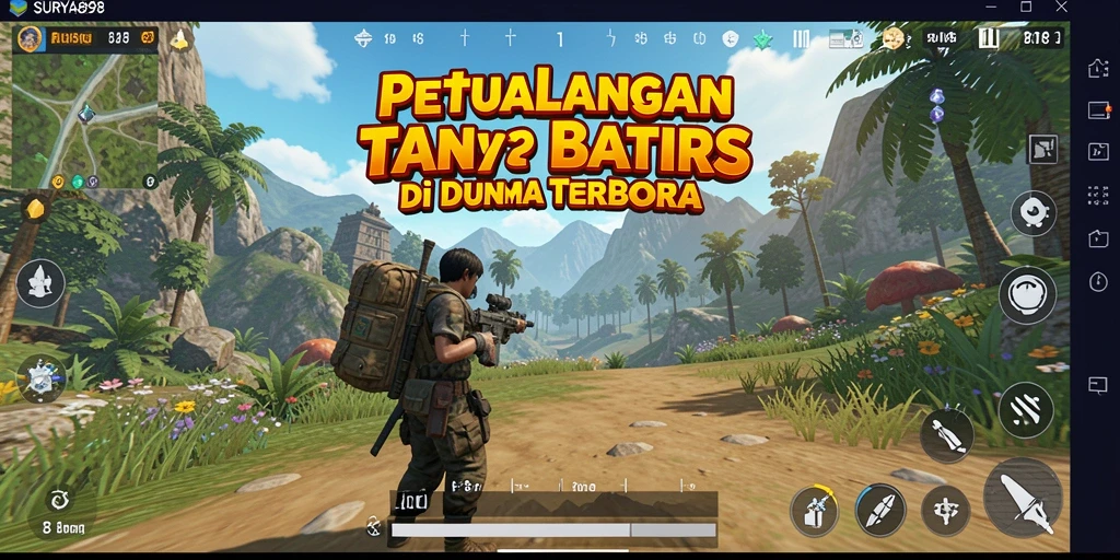 Tampilan gameplay yang menarik dari SURYA898 di dunia terbuka.