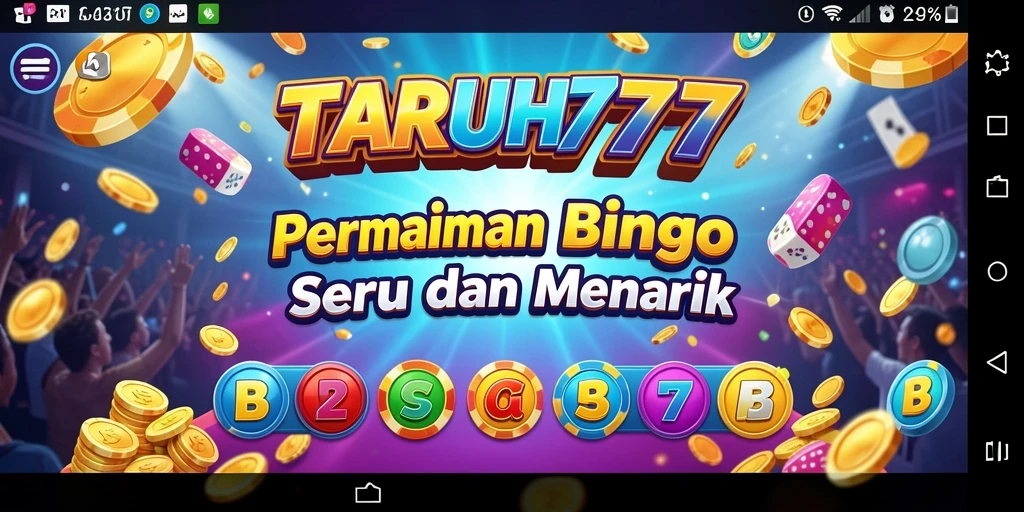 Tampilan menarik dari gameplay Bingo TARUH777 yang seru.