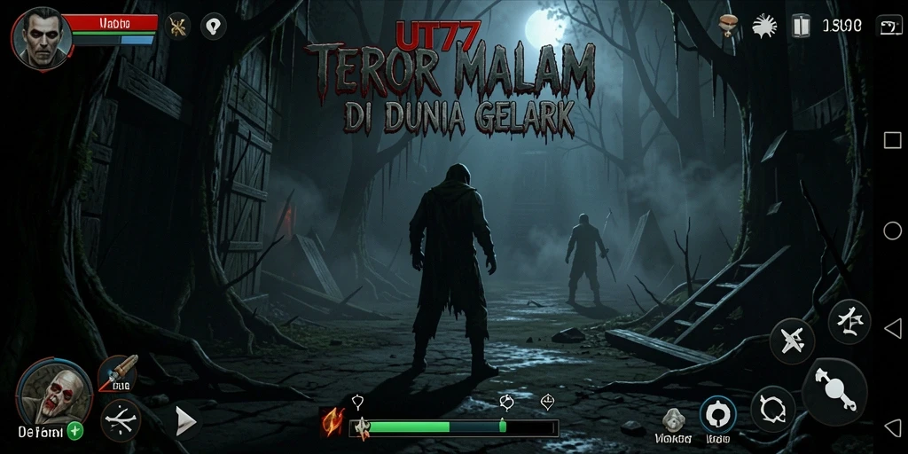 Gameplay menyeramkan di UT77 dengan suasana gelap yang mencekam.