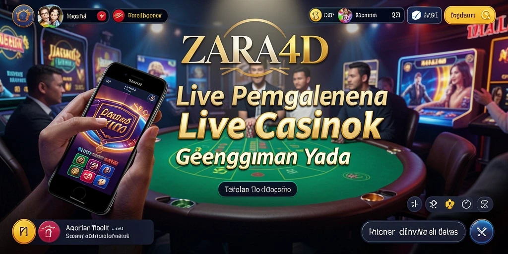 Tampilan gameplay Live Casino yang seru dan mendebarkan di ZARA4D.